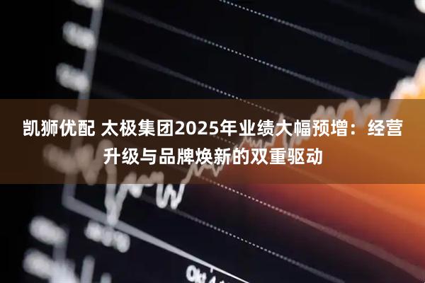 凯狮优配 太极集团2025年业绩大幅预增：经营升级与品牌焕新的双重驱动